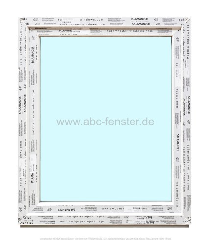 Kunststofffenster Salamander 100x120 cm (b x h), weiß, 3-fach Verglasung