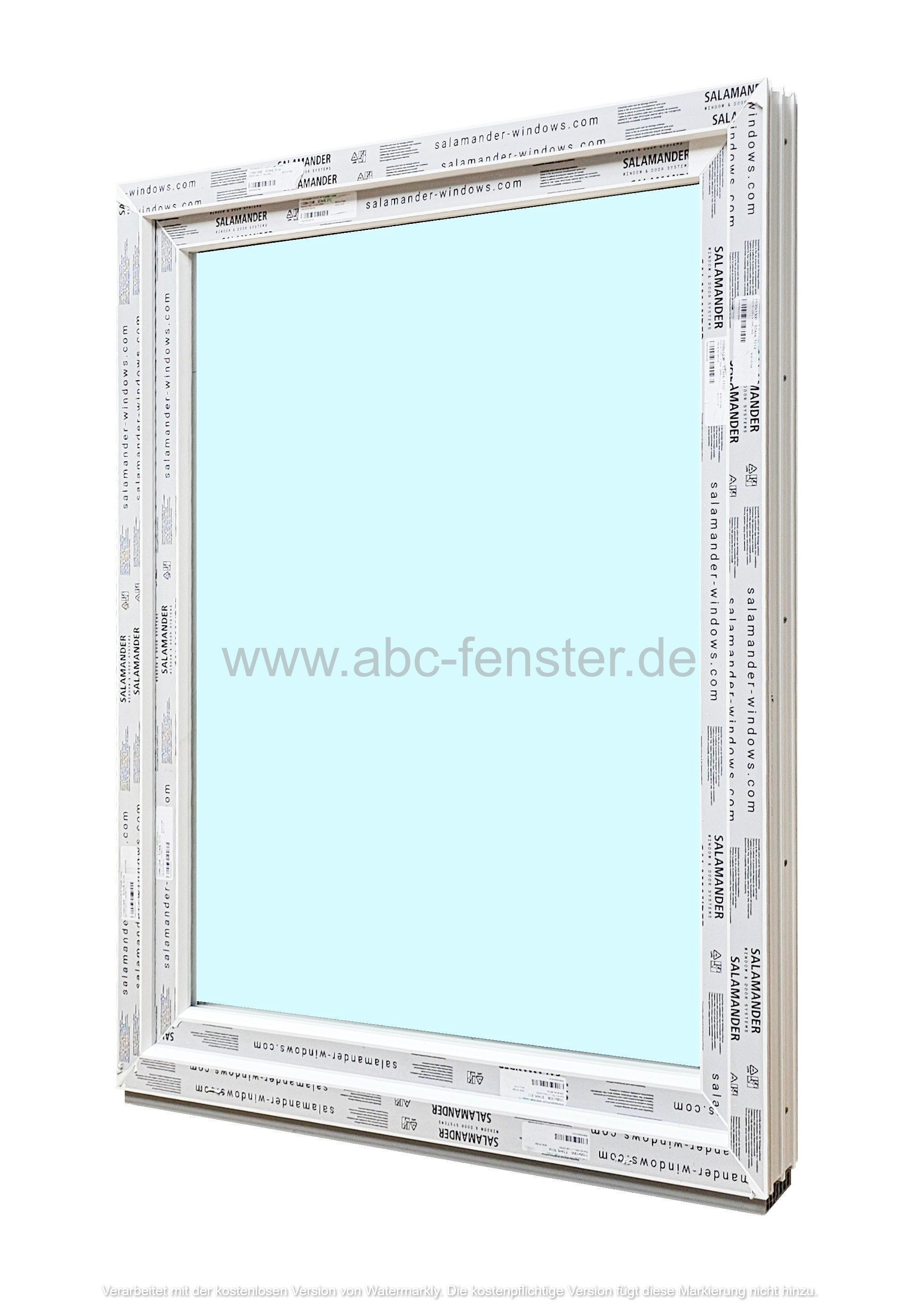 Kunststofffenster Salamander 110x130 cm (b x h), weiß, 3-fach Verglasung – Bild 2