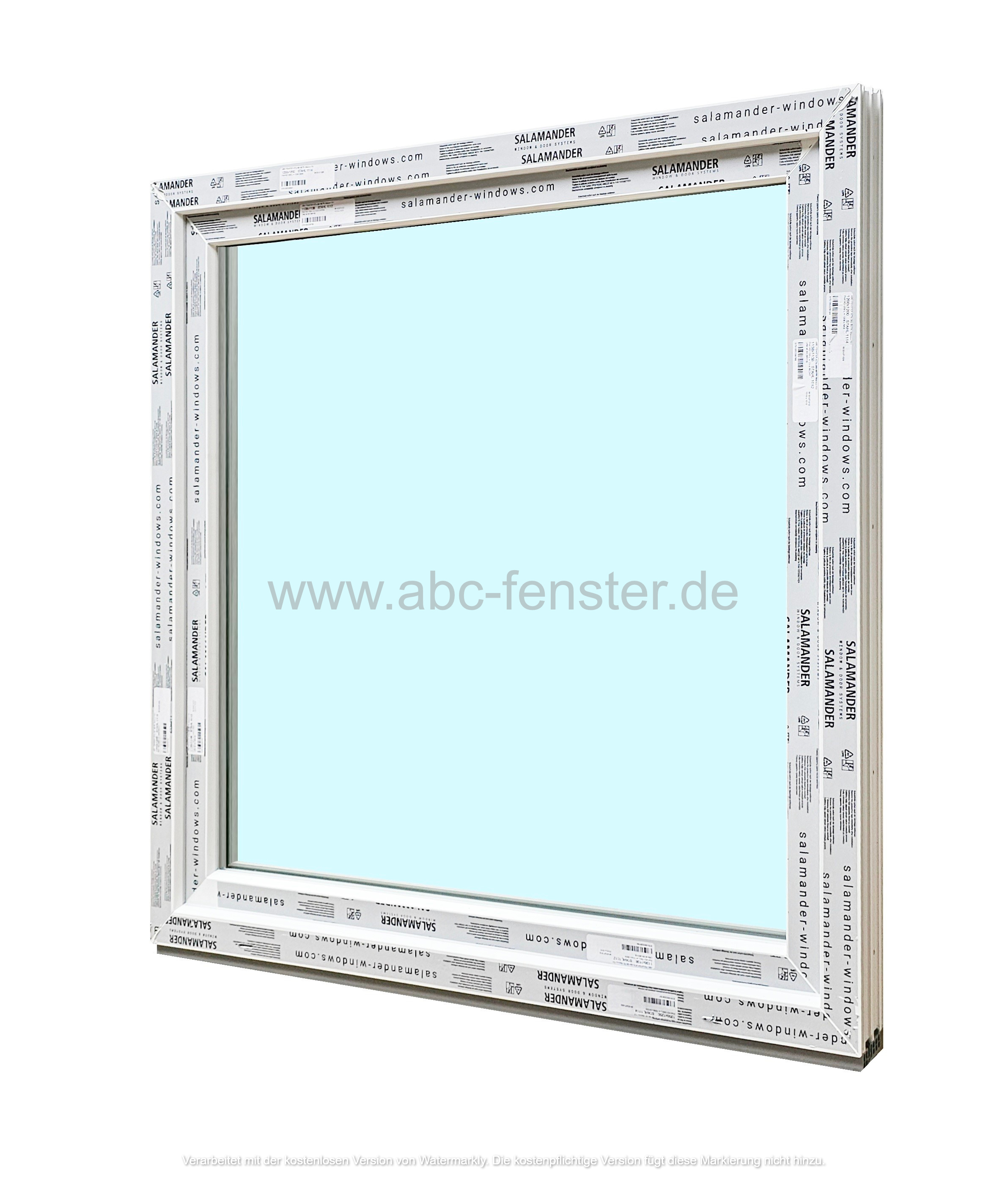 Kunststofffenster Salamander 120x120 cm (b x h), weiß, 3-fach Verglasung – Bild 2