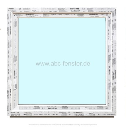 Kunststofffenster Salamander 120x120 cm (b x h), weiß, 3-fach Verglasung