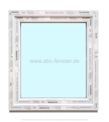 Kunststofffenster Salamander 90x100 cm (b x h), weiß, 3-fach Verglasung