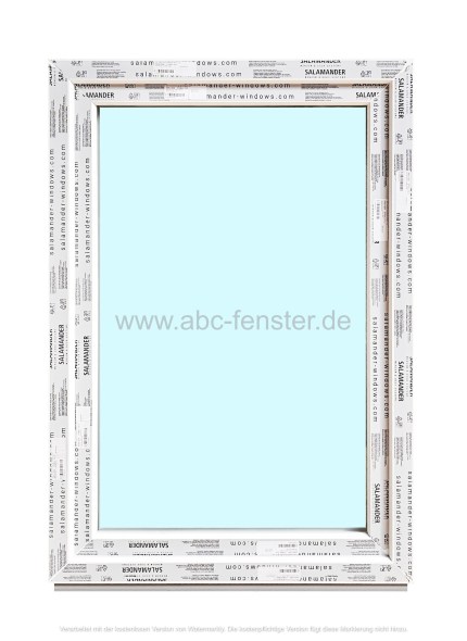 Kunststofffenster Salamander 90x130 cm (b x h), weiß, 3-fach Verglasung