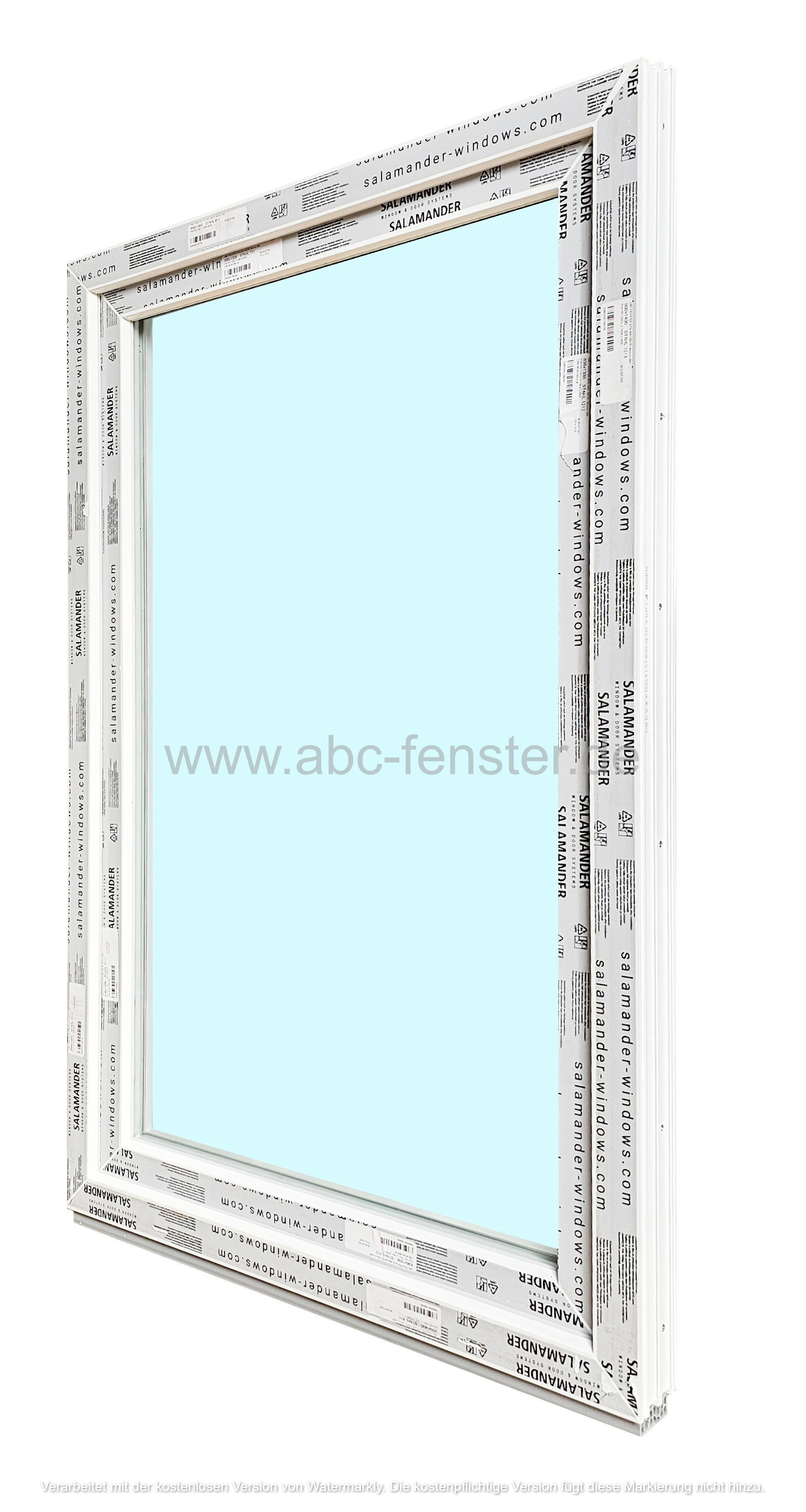 Kunststofffenster Salamander 90x140 cm (b x h), weiß, 3-fach Verglasung – Bild 2