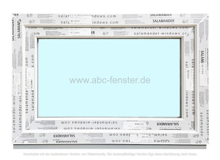 Kunststofffenster Salamander 90x60 cm (b x h), weiß, 3-fach Verglasung