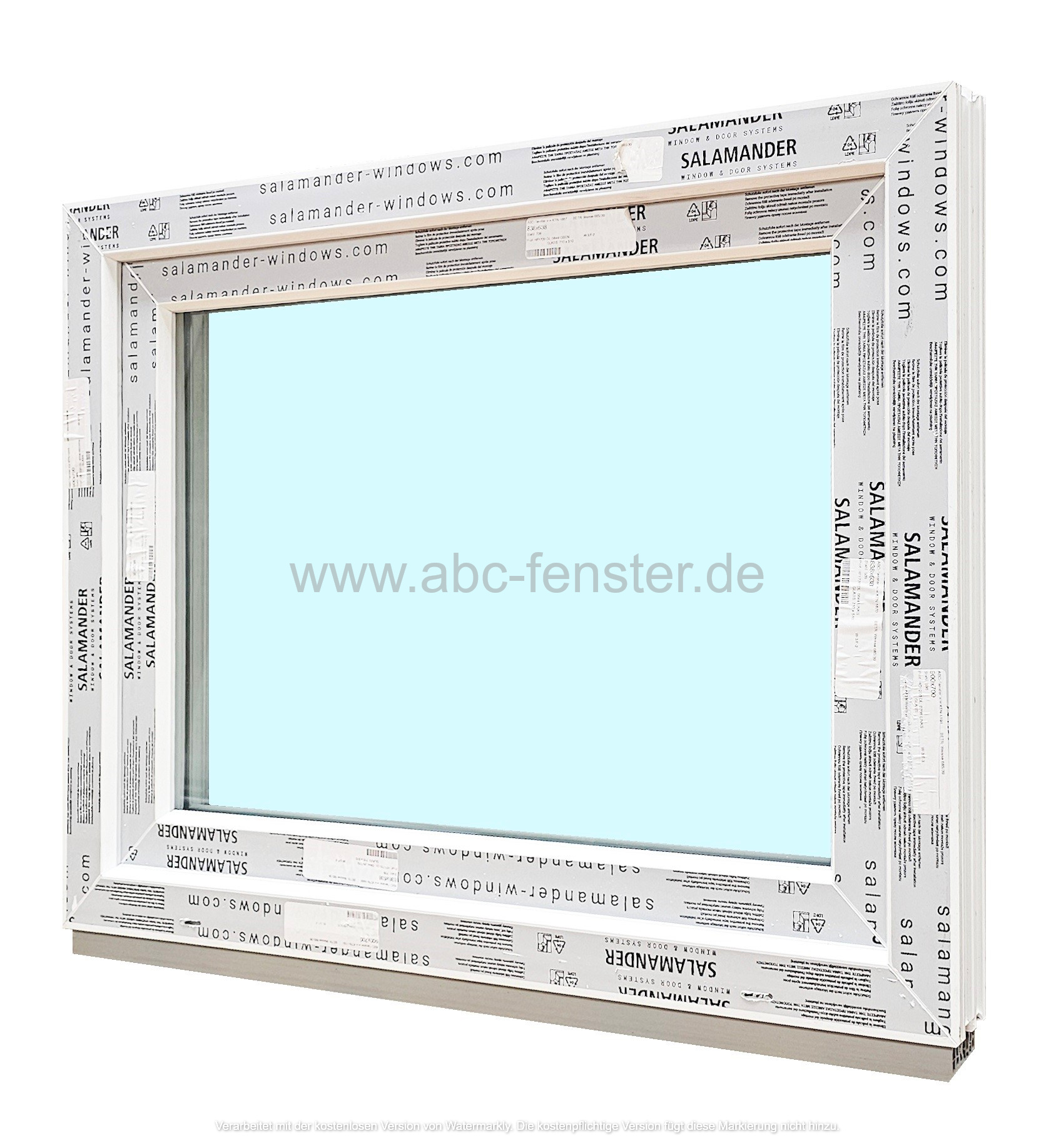 Kunststofffenster Salamander 90x70 cm (b x h), weiß, 3-fach Verglasung – Bild 2