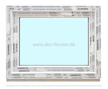 Kunststofffenster Salamander 90x70 cm (b x h), weiß, 3-fach Verglasung