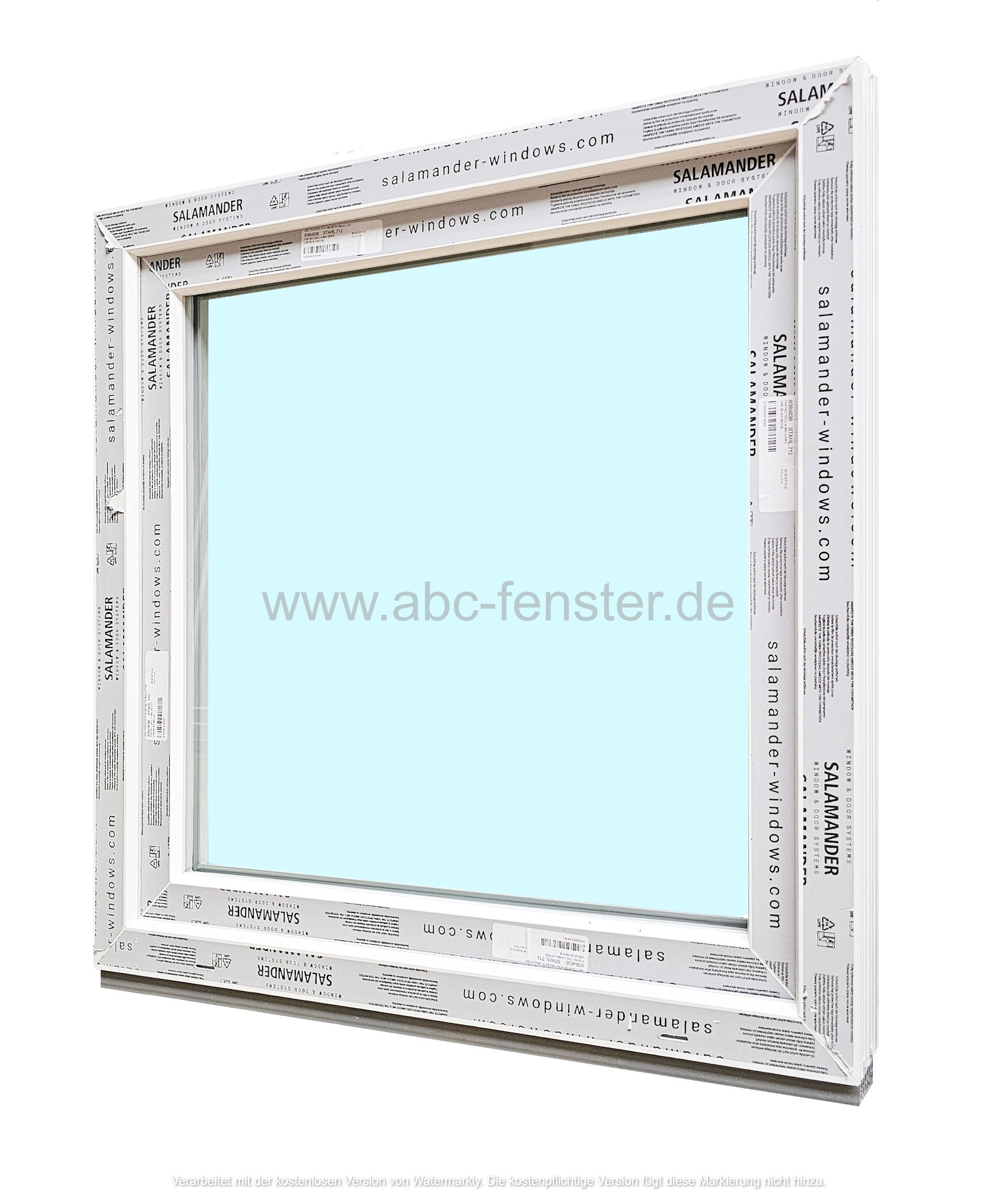 Kunststofffenster Salamander 90x90 cm (b x h), weiß, 3-fach Verglasung – Bild 2