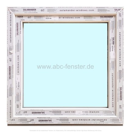 Kunststofffenster Salamander 90x90 cm (b x h), weiß, 3-fach Verglasung