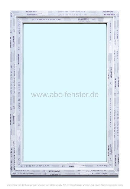 Kunststofffenster Salamander 100x150 cm (b x h), weiß, 3-fach Verglasung