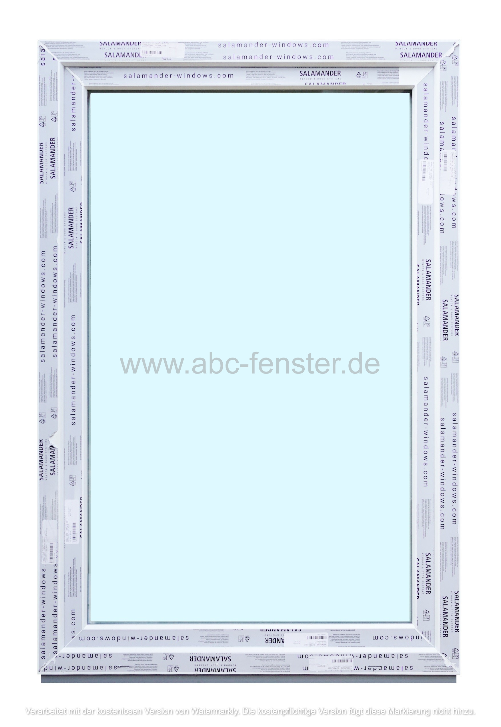 Kunststofffenster Salamander 100x150 cm (b x h), weiß, 3-fach Verglasung