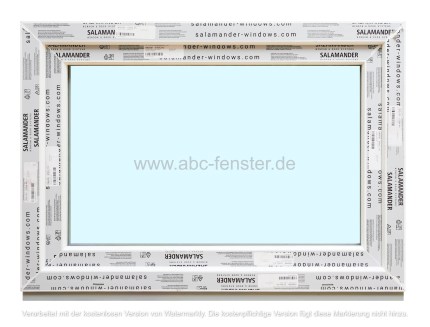 Kunststofffenster Salamander 100x70 cm (b x h), weiß, 3-fach Verglasung