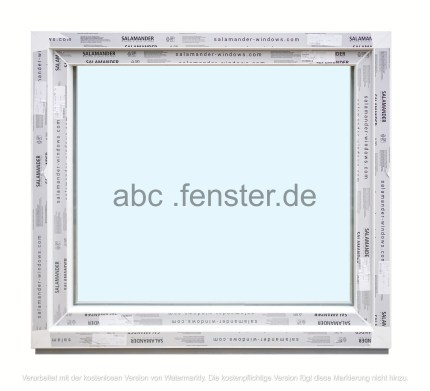 Kunststofffenster Salamander 110x100 cm (b x h), weiß, 3-fach Verglasung