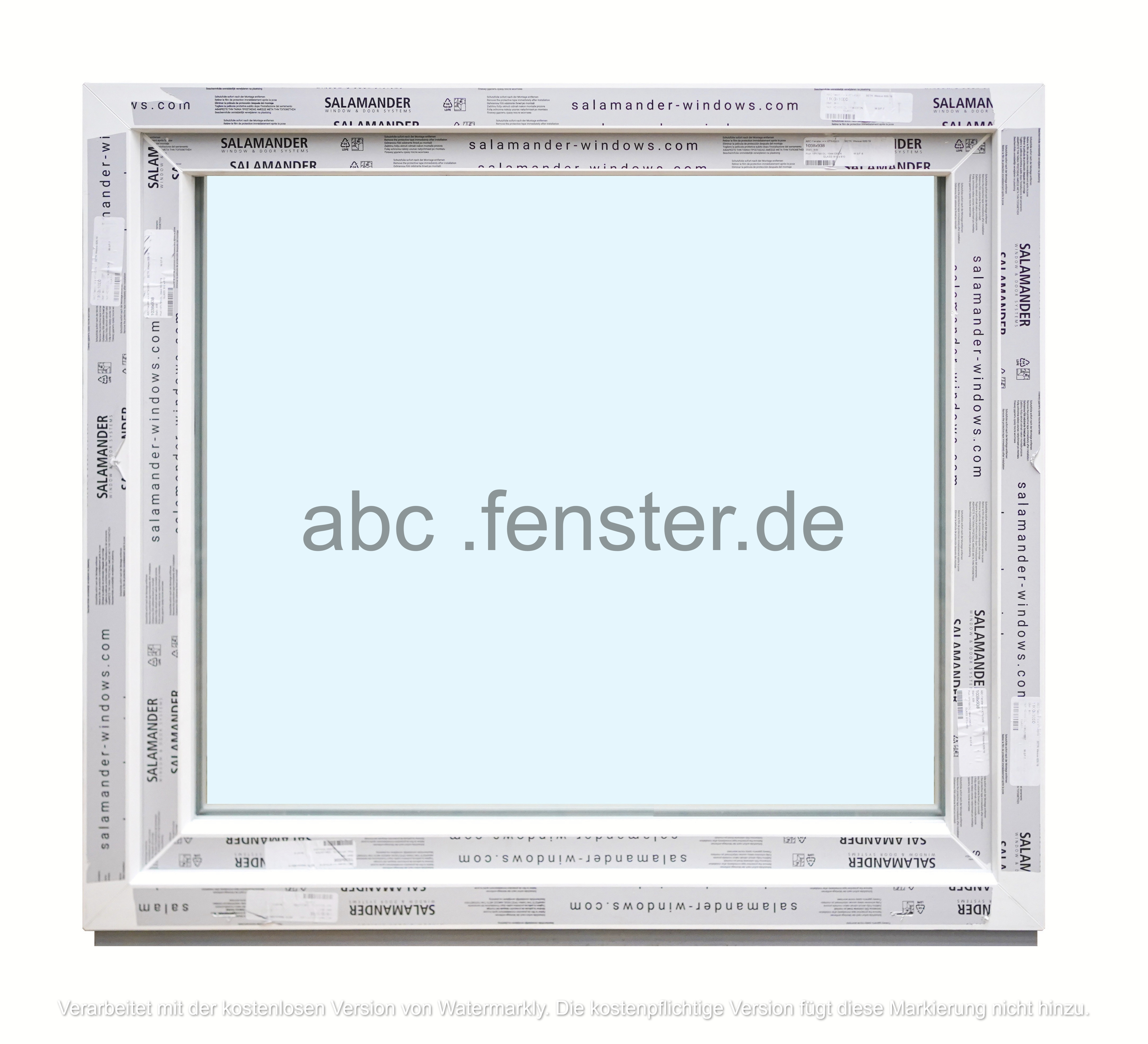 Kunststofffenster Salamander 110x100 cm (b x h), weiß, 3-fach Verglasung