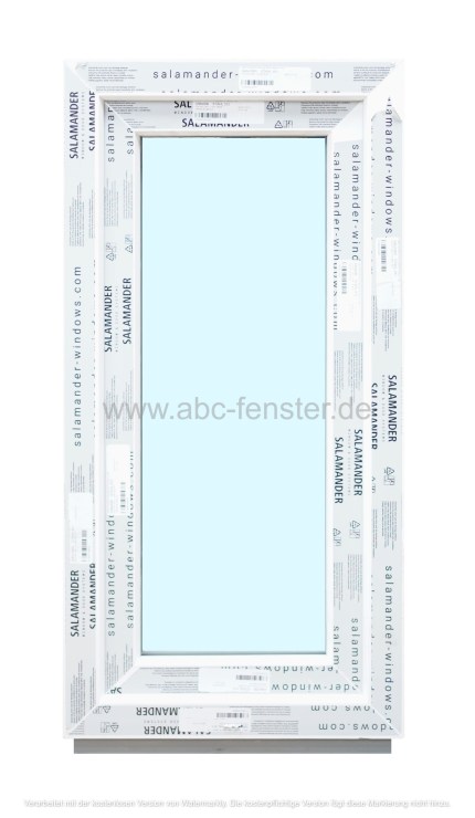 Kunststofffenster Salamander 40x80 cm (b x h), weiß, 3-fach Verglasung