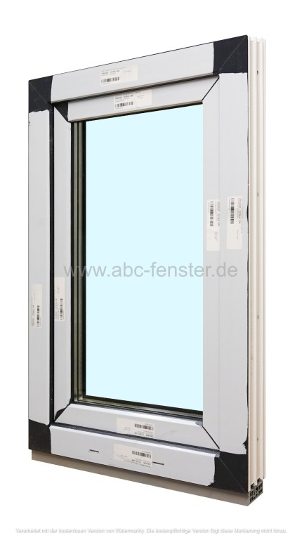 Kunststofffenster Aussendekor Anthrazit, innen Weiss