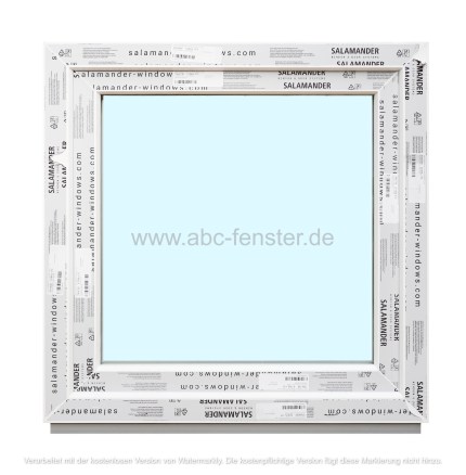 Kunststofffenster Salamander 80x80 cm (b x h), weiß, 3-fach Verglasung
