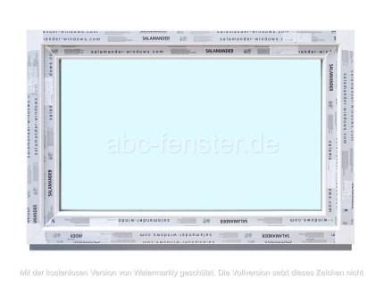 Kunststofffenster Salamander 120x80 cm (b x h), weiß, 3-fach Verglasung