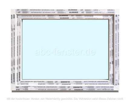 Kunststofffenster Salamander 100x90 cm (b x h), weiß, 3-fach Verglasung