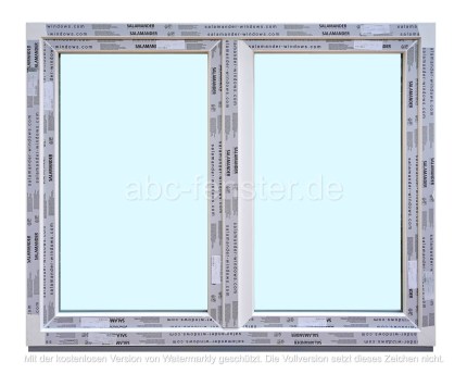 Kunststofffenster 150x120 cm (b x h), weiß, 2-flügelig, 3-fach Verglasung