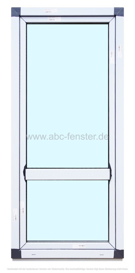 Kunststoffbalkontür 90 cm breit x 200 cm hoch (Aussendekor anthrazit und innen weiß), 3-fach Verglasung