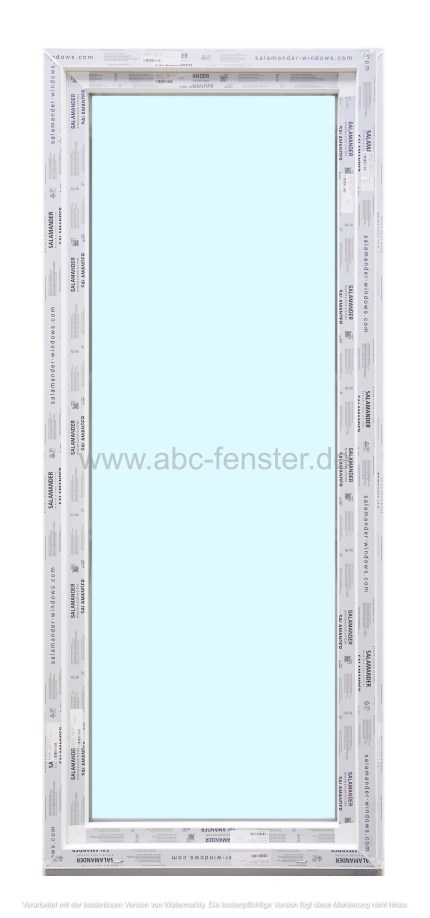 Kunststoffbalkontür 90 cm breit x 220 cm hoch (weiß), 3-fach Verglasung