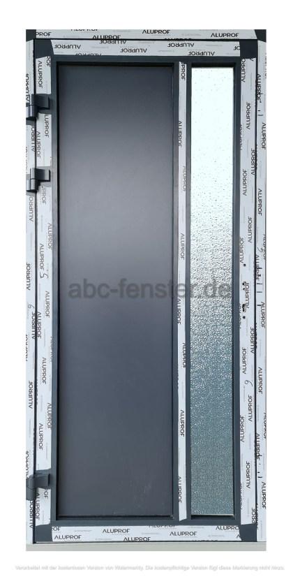 Aluminiumhaustür 100 x 210 cm, anthrazit, Modell ALHT2