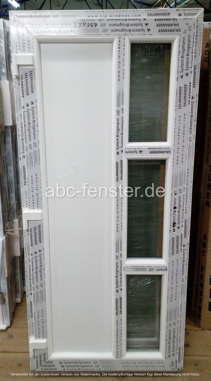 Salamander Kunststoff Haustüre 95x205 cm (weiß), HT2