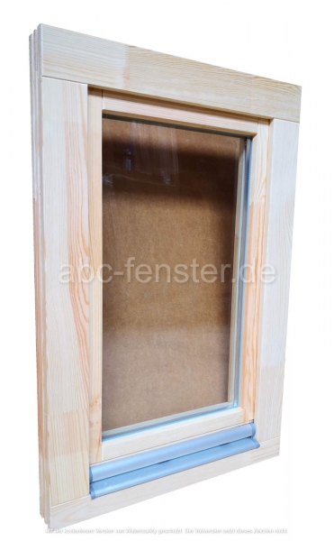 Holzfenster 60x90 cm, Europrofil Kiefer