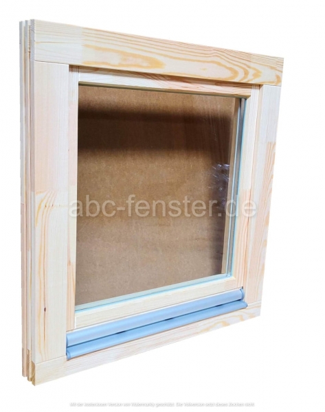 Holzfenster 80x80 cm, Europrofil Kiefer