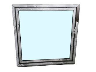 Kunststofffenster Salamander 120x150 cm (b x h), Aussendekor mooreiche und innen weiß, 3-fach Verglasung