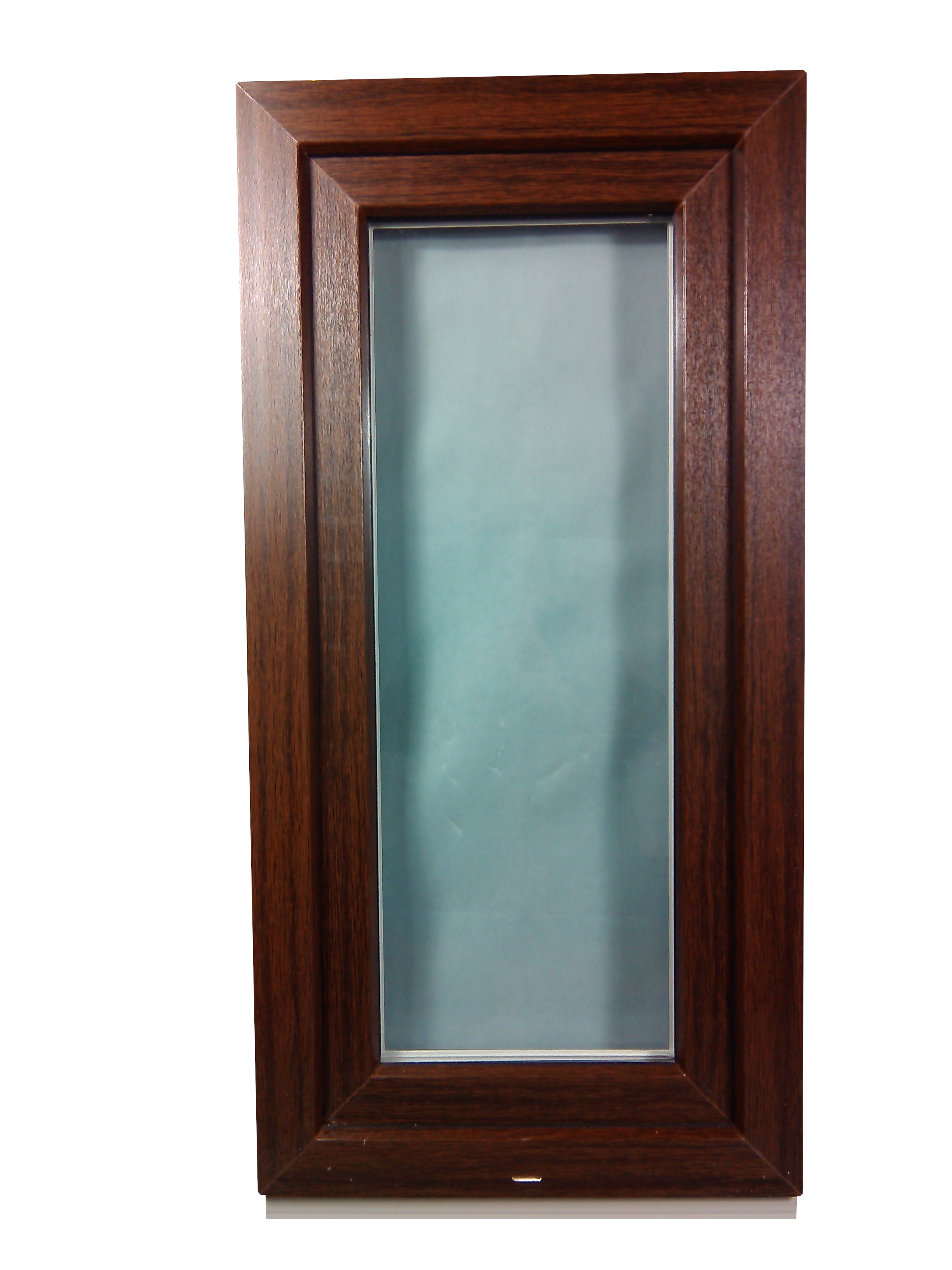 Kunststofffenster Salamander 50x100 cm (b x h), Aussendekor mooreiche und innen weiß, 3-fach Verglasung – Bild 2