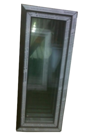 Kunststofffenster Salamander 60x150 cm (b x h), Aussendekor mooreiche und innen weiß, 3-fach Verglasung – Bild 2