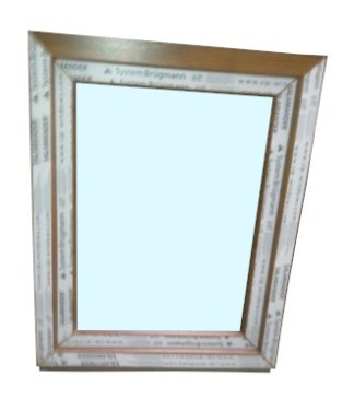 Kunststofffenster Salamander 70x90 cm (b x h), Aussendekor eiche gold und innen weiß, 3-fach Verglasung